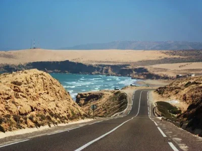 from Marrakech to Essaouira driving tips road conditions Morocco argan plains N8