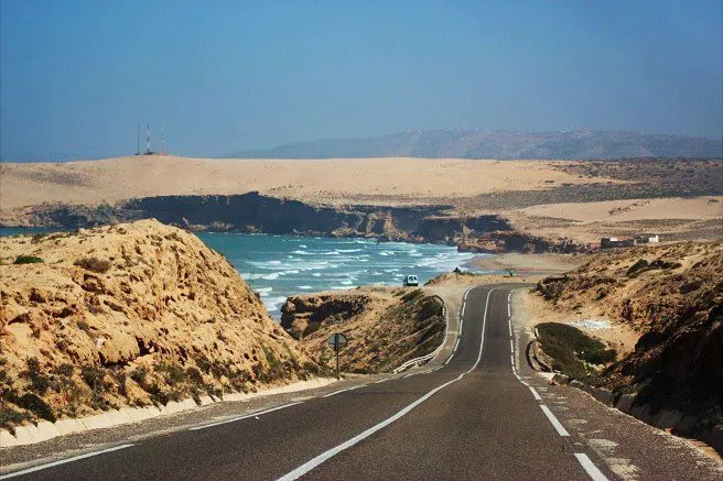 from Marrakech to Essaouira driving tips road conditions Morocco argan plains N8