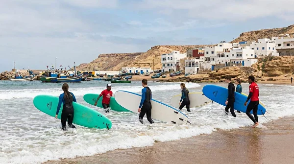 Morocco surf village budget travel affordable daily life
