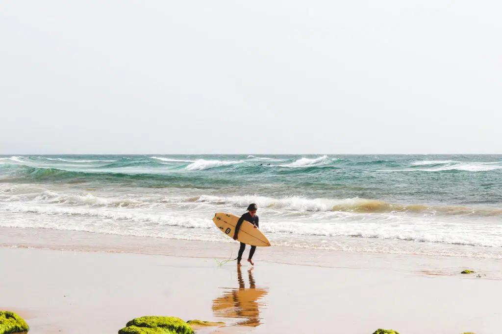 Imsouane Surf Camp: Learning to Ride the Bay - Complete Guide 2025 4 Imsouane surf camp international group sunset Magic Bay Morocco